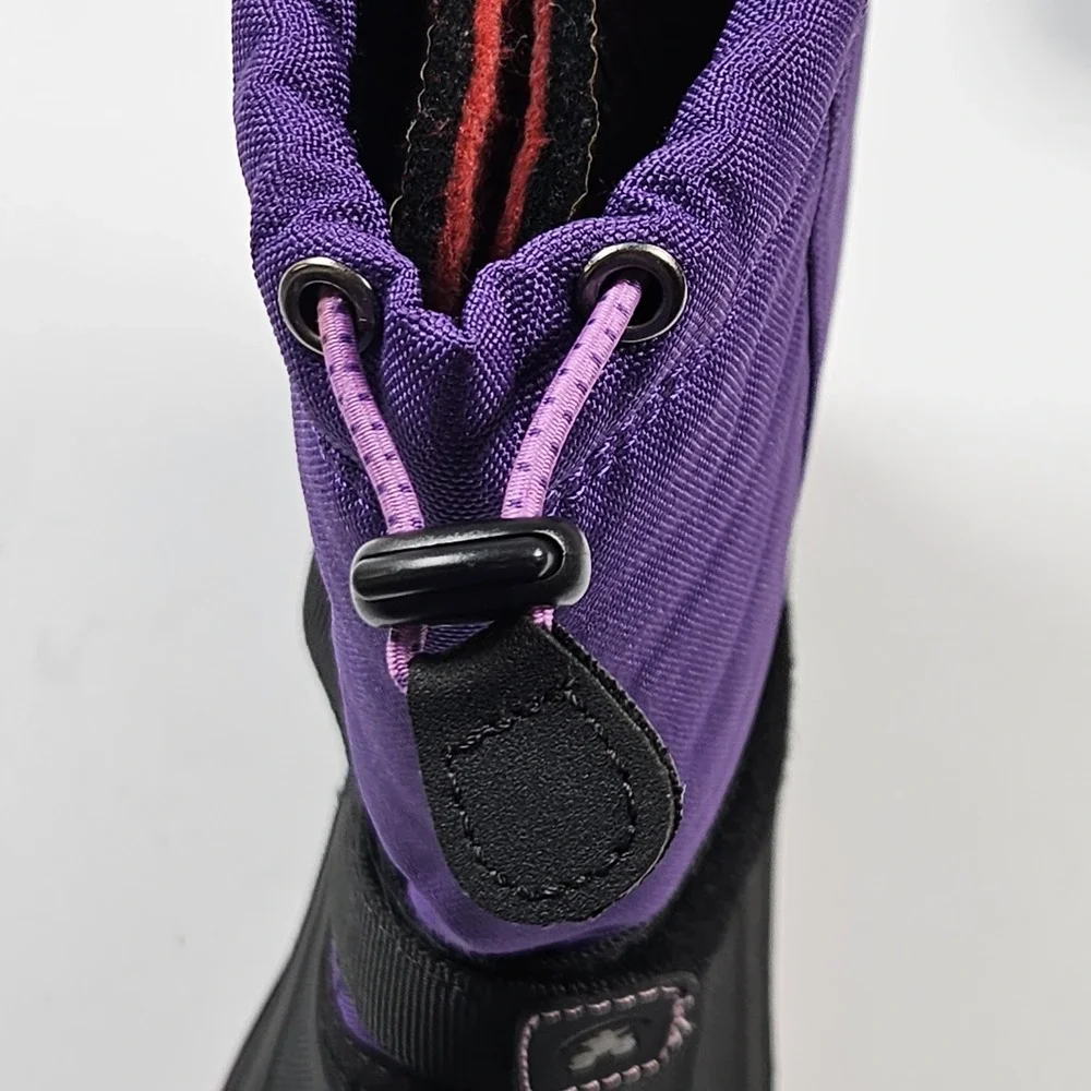 Kamik Snow Boots Kids Size 4 Purple Waterproof Insulated Winter Made in Canada